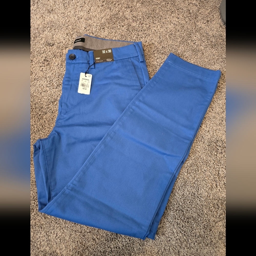Express Men's Blue Skinny Pants